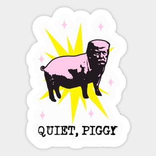 Quiet-piggy Sticker